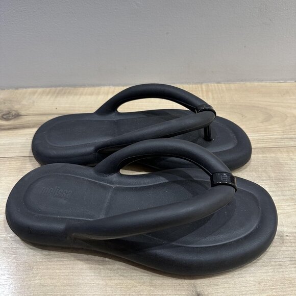 Melissa Shoes Womens Size 6 Platform Flip Flops Sandals‎ 37 EUR Vegan Rubber - Picture 5 of 8